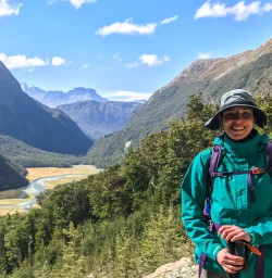 At top of Routeburn Track Valley, Fiordland National Park Southland New Zealand