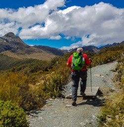 Walking the Key Summit Lookout Trail Lake, Fiordland New Zealand