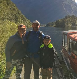 2. Guests board Te Anau water taxi