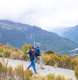 2. Key Summit Walking down Routeburn Track