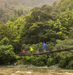 2. Crossing Swing Bridge Routeburn Track