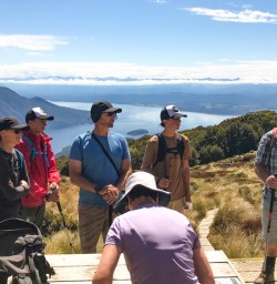 2. Group at Luxmore Hut Kepler Heli Hike