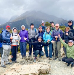 2. Group photo at Key Summit on Routeburn Track