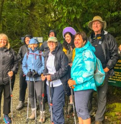 2. Group ready to hike Routeburn Track