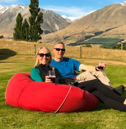 Guests enjoying drink at Ohau Quarters