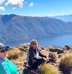 2. Guests on New Zealand hiking tour Kepler Track