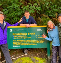 2. Guests with Routeburn sign