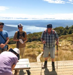 2. Guide and guests Luxmore Hut