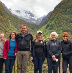 2. Guide and guests Milford Track lookout