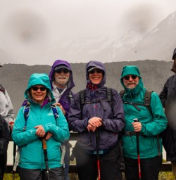 2. Guide and guests at Kea Point