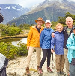2. Guide and guests at Key Summit Routeburn Track