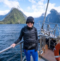 2. Happy guest on board Milford Cruise