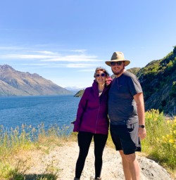 2. Lake Wakatipu lookout guest couple