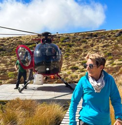 2. Landing at Luxmore Hut on the Kepler Track