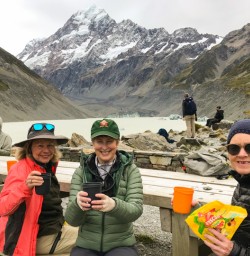2. Lunch break at Hooker Lake