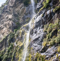 2. Milford Sound Waterfall up close