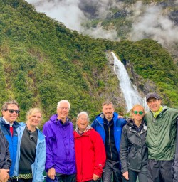 2. Milford Sound guides and guests on cruise