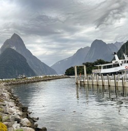 2. Moody skies over Milford Sound