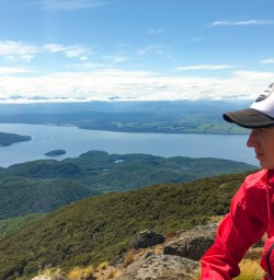 2. Solo guest views from Luxmore Hut