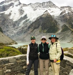 2. Three happy guests Hooker Valley lookout