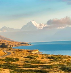 Views down Lake Pukaki to Mt Cook copy