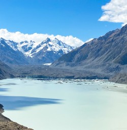 2. Views of Tasman Glacier across Tasman Lake
