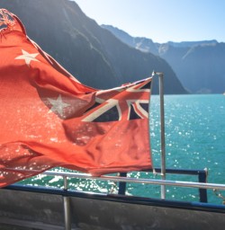 2.2 NZ Flag on Milford Cruise
