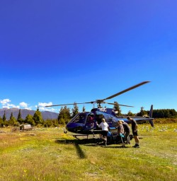 2. Boarding the Heli Kepler heli hike