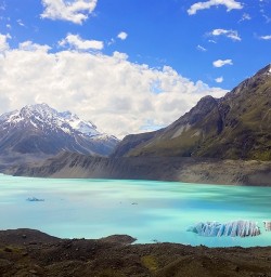 View on Aoraki Mount Cook National Park