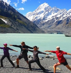 Yoga at Aoraki Mount Cook National Park