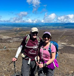 Couple hiking in Tongariro National Park