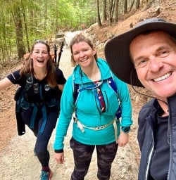 Guests hiking Queenstown Hill 