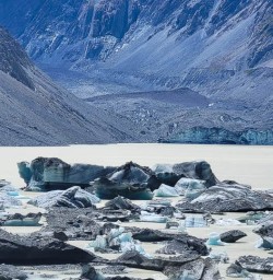 Hooker Valley in Mount Cook National Park 