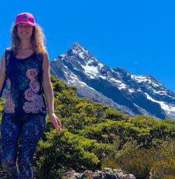 Solo traveller on the Routeburn Track