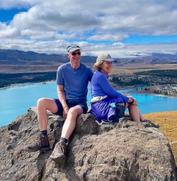 Walking tour on Mount John in Mackenzie Country 