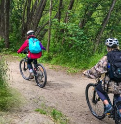 Biking through Arrowtown