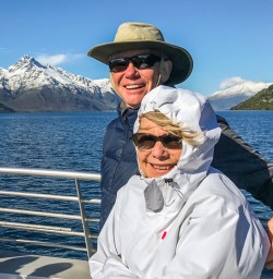 Boat cruise on Lake Wakatipu, Otago New Zealand