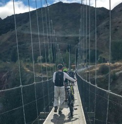 Bridge on Queenstown bike ride