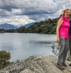 Couple at Mou Waho Island, Lake Wanaka Otago New Zealand