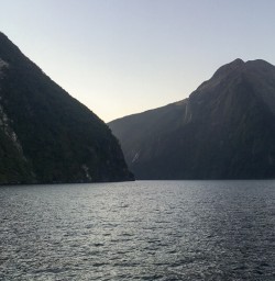 Boat cruise at Milford Sound, Fiordland New Zealand