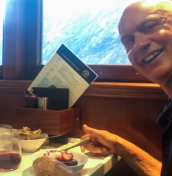 Dessert on the boat at Milford Sound, Fiordland New Zealand