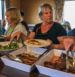 Dinner at Lake Ohau Quarters, Otago New Zealand