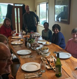 Dinner at Okarito, West Coast New Zealand