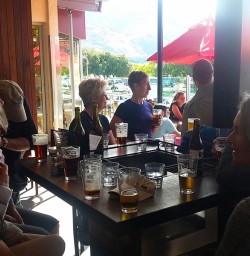 Enjoying sundowners at the end of a fabulous day. 