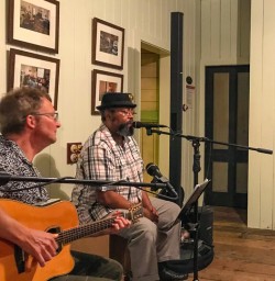 Enjoying some tunes on the West Coast