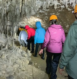 Exploring Nile river caves, West Coast