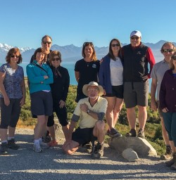 Group at Lake Pukaki, Canterbury New Zealand