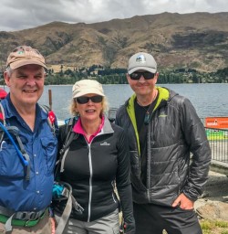 Group at Lake Wanaka, Otago New Zealand