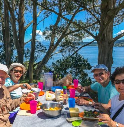 Lunch at Lake Taup