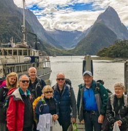 Group at Milford Sound, Fiordland Southland New Zealand